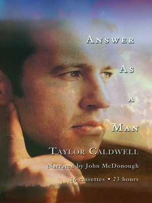 cover image of Answer As a Man